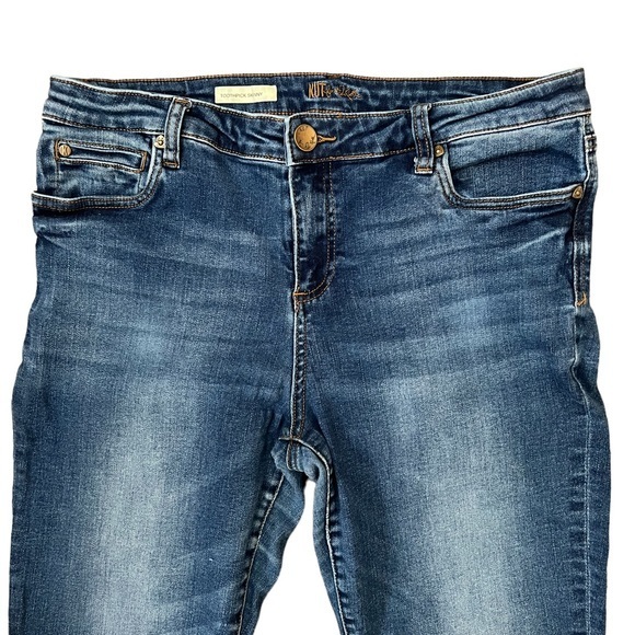 Kut From The Kloth Toothpick Skinny, High Rise, Med wash, size 14S, blue jeans. - Picture 4 of 14